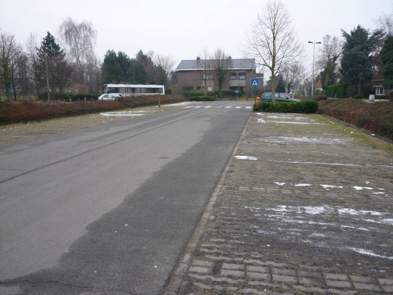 Bushalte op de parking
