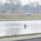 A rower on the watersportbaan